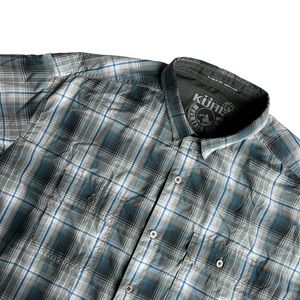 Kuhl Mens Plaid Button Front Short Sleeve Shirt XL